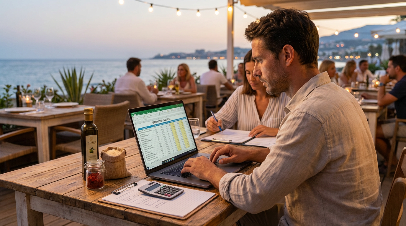Consultoría para restaurantes en Costa del Sol - escandallo de costes en Excel